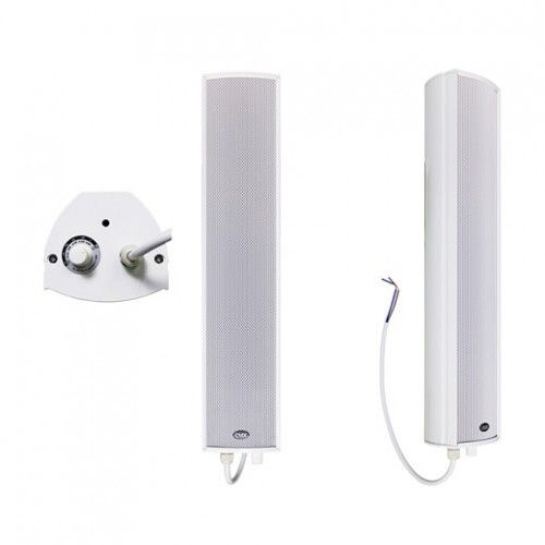CMX 3"+1" 2-Way Outdoor Column Speaker, 20-10W, 100V,  Aluminum, Slim size.