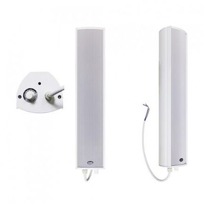 CMX 3"+1" 2-Way Outdoor Column Speaker, 20-10W, 100V,  Aluminum, Slim size.