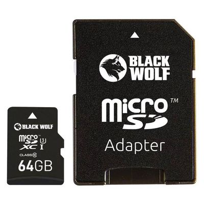 Black Wolf : MicroSDXC Card (64GB)