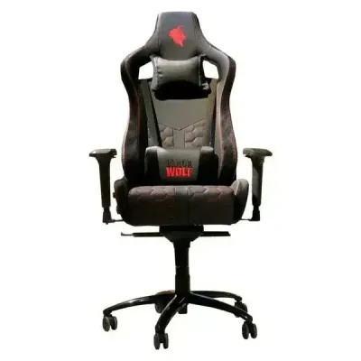 Black Wolf Gaming Chair (Black and Red)