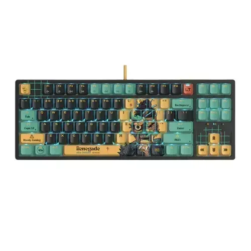 Bloody x Savage Impact AT87 Alpha Optical Switch Performance Keyboard - Adjustable Actuation Point, Gaming PBT Keycaps, Stealth Quiet Typing, TKL