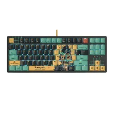 Bloody x Savage Impact AT87 Alpha Optical Switch Performance Keyboard - Adjustable Actuation Point, Gaming PBT Keycaps, Stealth Quiet Typing, TKL