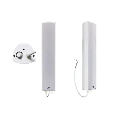 CMX 3"+1" 2-Way Outdoor Column Speaker, 40-20W, 100V, Aluminum, Slim size.