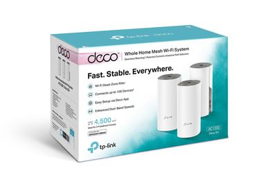 TP-Link Deco E4 AC1200 Whole Home Mesh Wi-Fi 5 System 3-Pack