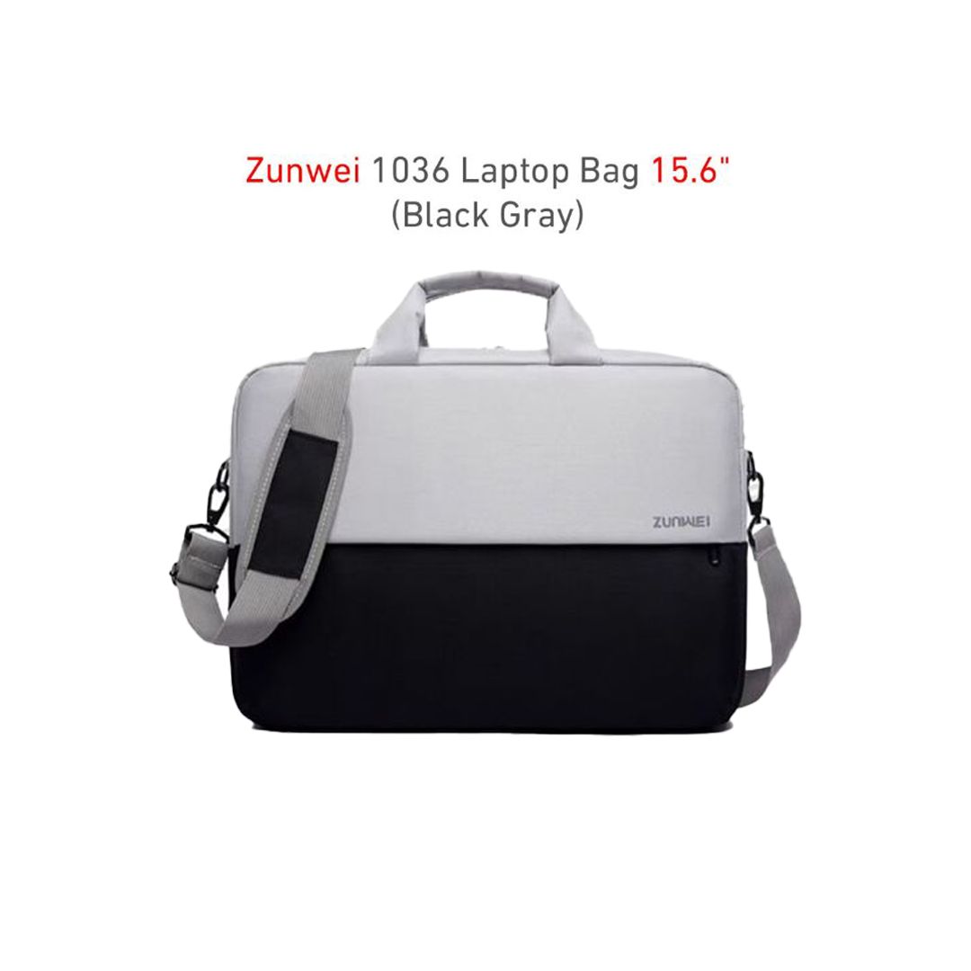 Zunwei 1036 Laptop Bag 15.6 (Black Gray)