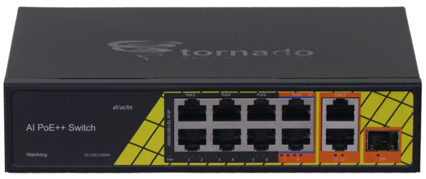 PoE SWITCH 6PoE+2PoE G+2UP link G+1 SFP  MODEL NO : GNT-P4804V6