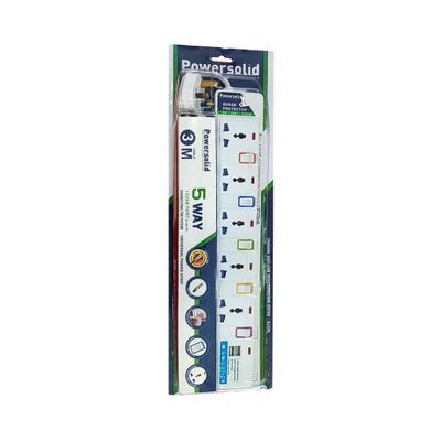 Power Solid Universal Power Strip 5 Port - PS-U105-3M