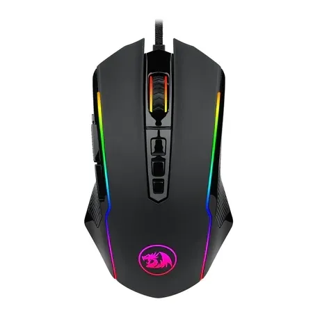 Redragon Gaming Mouse, Wireless Mouse Gaming with 8000 DPI, PC Gaming Mice with Fire Button, RGB Backlit Programmable Ergonomic Mouse Gamer, Rechargeable, 70Hrs for Windows, Mac Gamer, Black