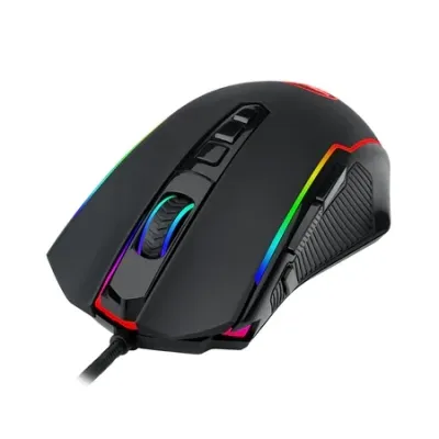 Redragon Gaming Mouse, Wireless Mouse Gaming with 8000 DPI, PC Gaming Mice with Fire Button, RGB Backlit Programmable Ergonomic Mouse Gamer, Rechargeable, 70Hrs for Windows, Mac Gamer, Black