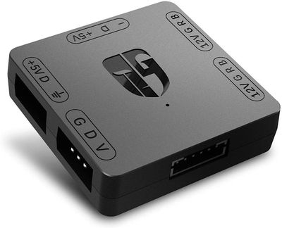 RGB Converter 5V 3 Pin ADD-RGB to 12V 4 Pin 12V RGB Light Converter Light Sync Motherboard Light RGB Converter 3 Pin