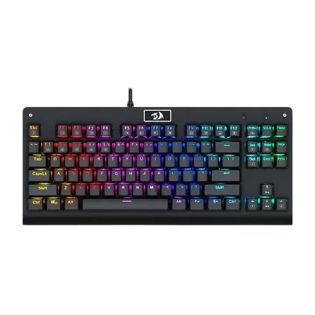 Redragon K568 DARK AVENGER Rainbow MECHANICAL GAMING KEYBOARD - (RED SWITCHES) - Spill-proof - Double Injection KeyCaps - Anti Ghosting All keys.