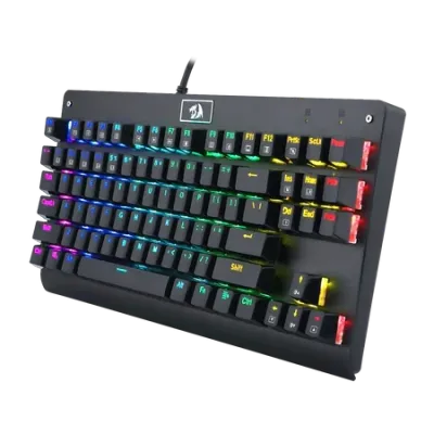 Redragon K568 DARK AVENGER Rainbow MECHANICAL GAMING KEYBOARD - (RED SWITCHES) - Spill-proof - Double Injection KeyCaps - Anti Ghosting All keys.