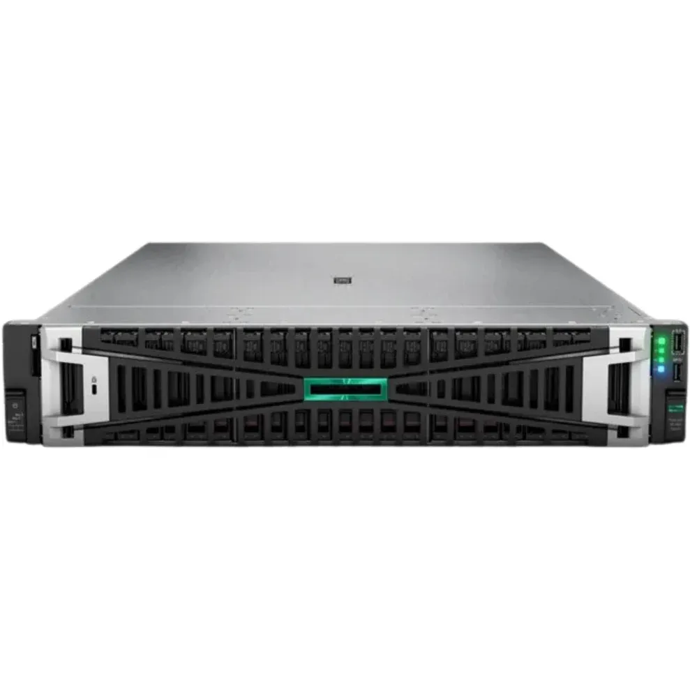 HPE ProLiant DL380 Gen11 Server, Xeon Silver 4510 12-Core, 64GB DDR5, 2×960GB SSD, 2×2.4TB SAS, Dual 1000W PSU