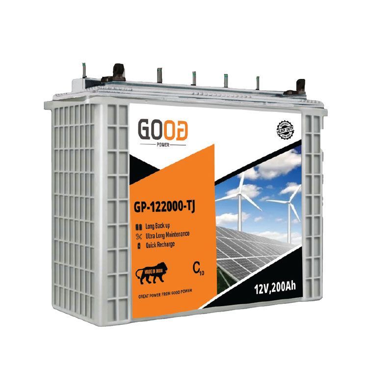 GOGO POWER Tall Tubular Battery 12V, 200AH C10