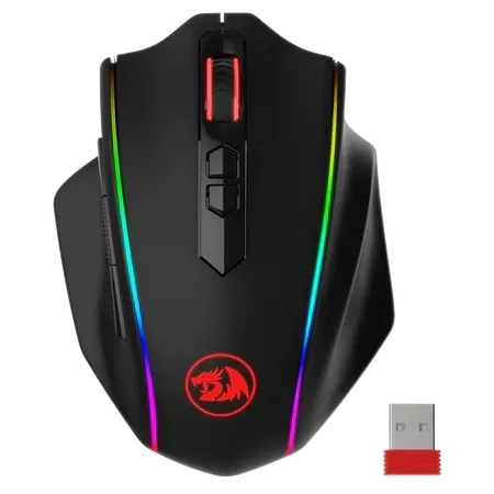 Redragon M686 Wireless Gaming Mouse, 16000 DPI Wired/Wireless Gamer Mouse with Professional Sensor, 45-Hour Durable Power Capacity, Customizable Macro and RGB Backlight for PC/Mac/Laptop