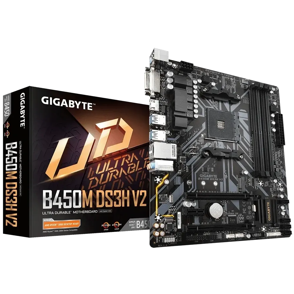 GIGABYTE B450M DS3H V2 MotherBoard
