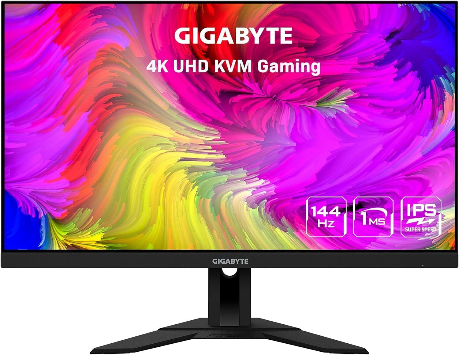 GIGABYTE M28U 28" 144Hz Gaming Monitor, 3840 x 2160 SS IPS Display, 2ms (MPRT) Response Time, 9‎4% DCI-P3, VESA Display HDR400, FreeSync Premium Pro, 1x Display Port 1.4, 2x HDMI 2.1