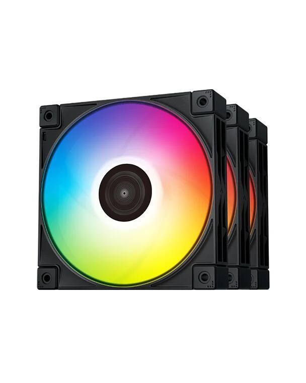 DeepCool FC120-3 in 1 Performance RGB Case Fan, Extra Large, Black