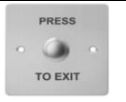 3S886D Zinc Alloy Exit push button