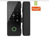 3SK108 Fingerprint Glass Door LockWith Tuya App Support 5pcs remote control