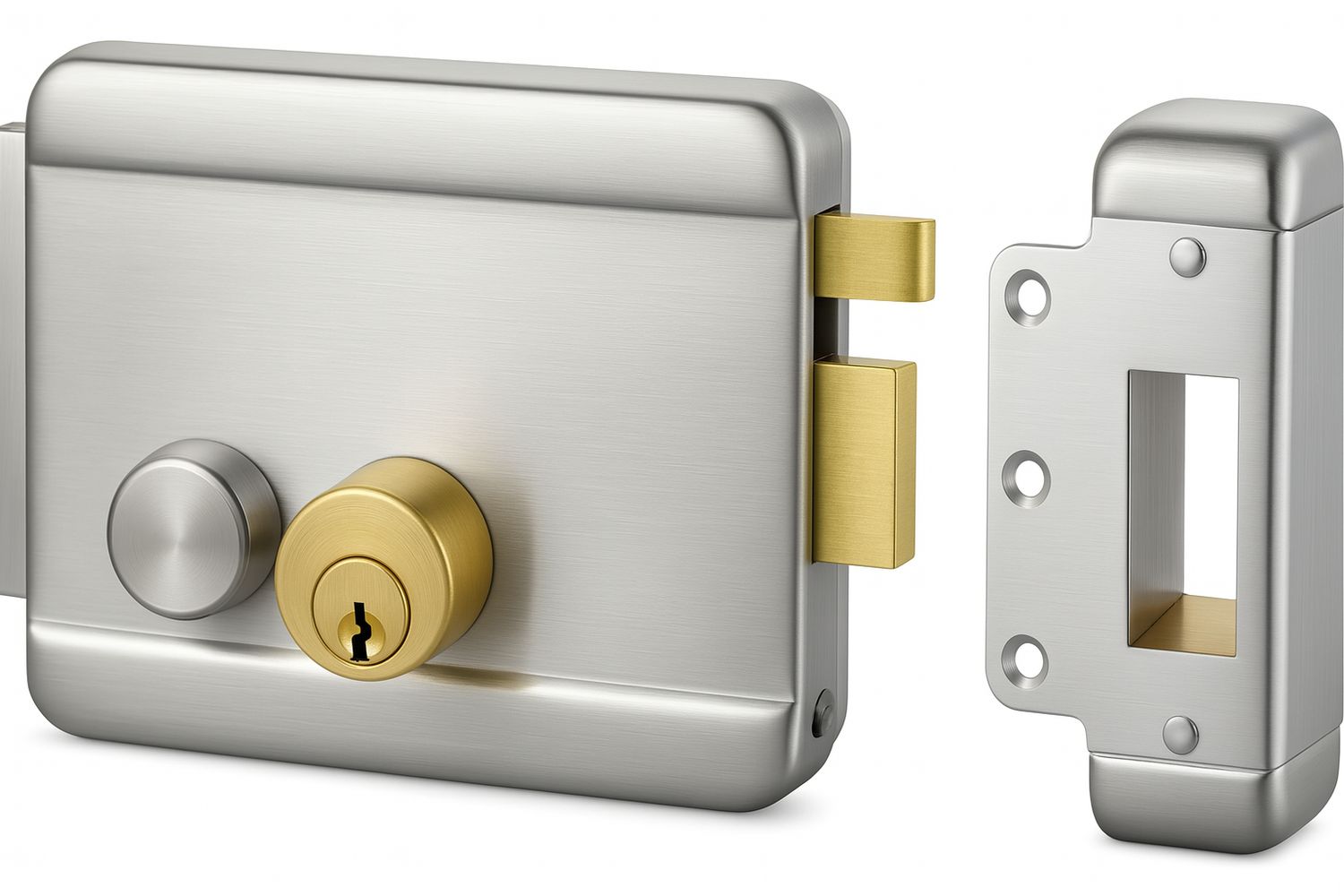 3SM2 Electric RIM lock-Nickle plated