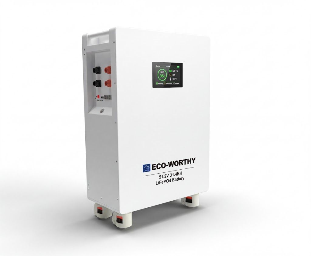 ECO-WORTHY 16kWh Lithium Battery 51.2V 314Ah LiFePO