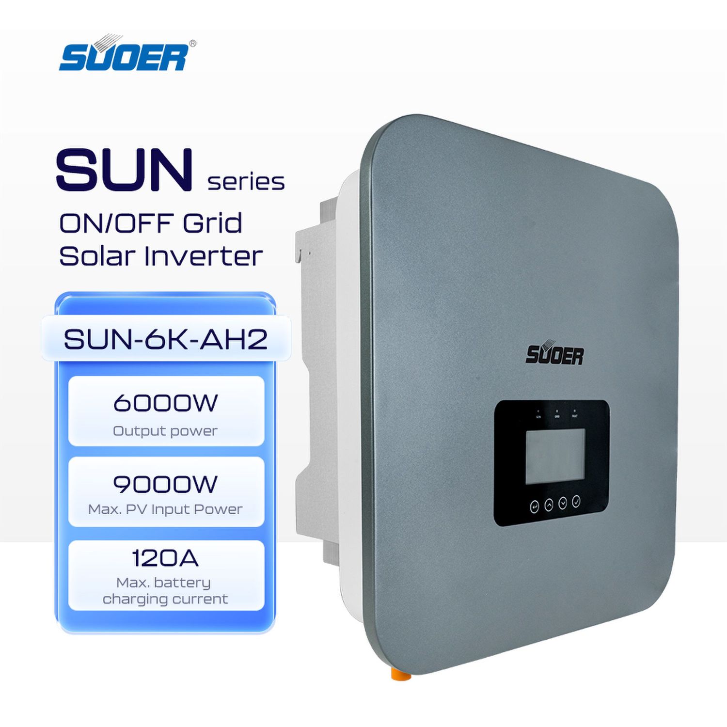 Suoer Hybrid Solar inverter sun-6k-ah2