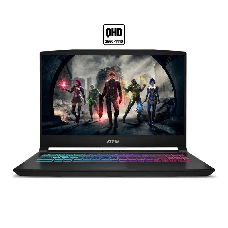 MSI Katana 15 HX B14WFK-021AU, Intel Core i7-14650HX, RAM 16GB, SSD 512GB, NVIDIA RTX 5060 8GB, 15.6 Inch QHD IPS 165Hz, Black