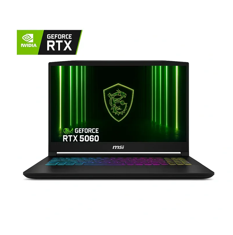 MSI Katana 15 HX B14WFK-222XAE, Intel Core i7-14650HX, RAM 16GB, SSD 512GB, NVIDIA RTX 5060 8GB, 15.6 Inch FHD IPS 144Hz, Black