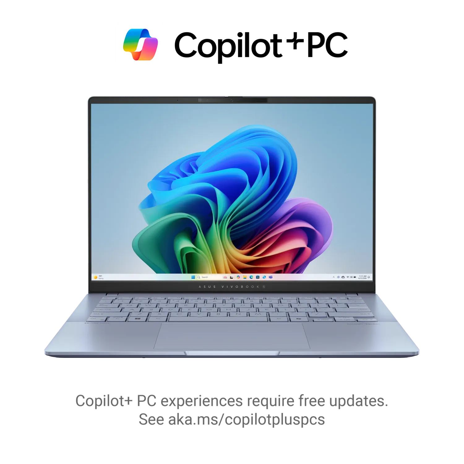 ASUS VivoBook S14 S5406SA-PP073W 14" 3K OLED Laptop Core Ultra 7 256V - 16GB RAM - 1TB SSD - Shared - WIN 11 (Mist Blue)