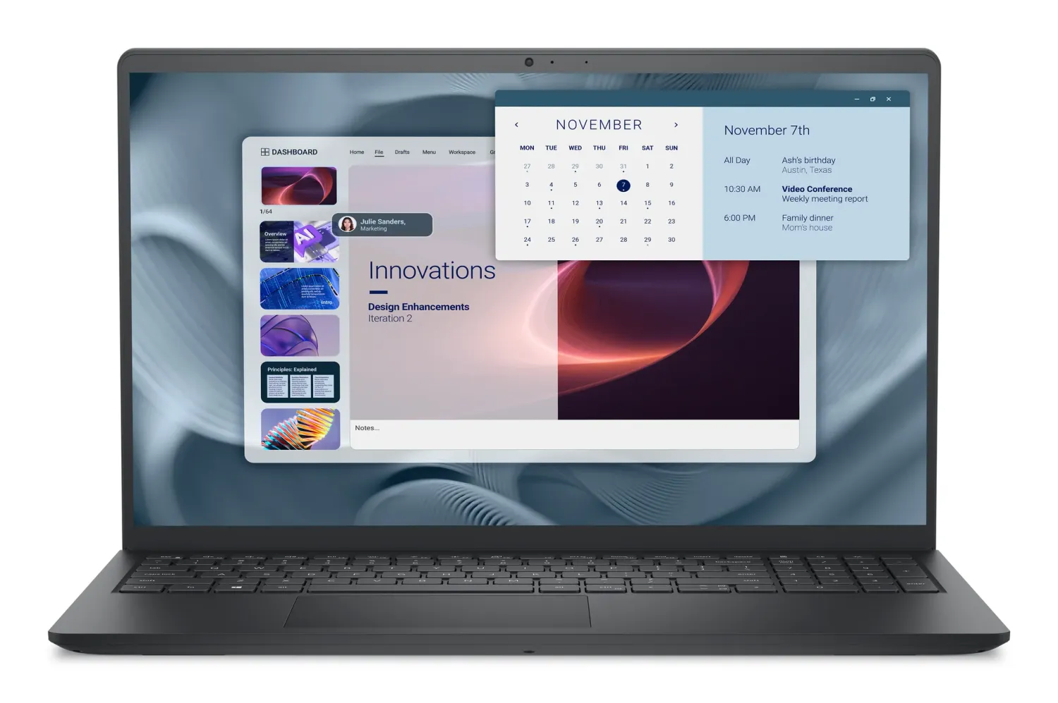 DELL Pro 15 Essential PV15250 PV15250_RPLU_006_P - 15.6" FHD 120Hz - Intel Core i7-1355U - 8GB RAM - 512GB SSD - Shared - WIN 11 PRO K