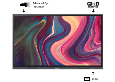 Specktron UDX-S2 Series 4K Ultra HD Multitouch Interactive Display – Android/Windows Compatible, Wireless Screen Sharing