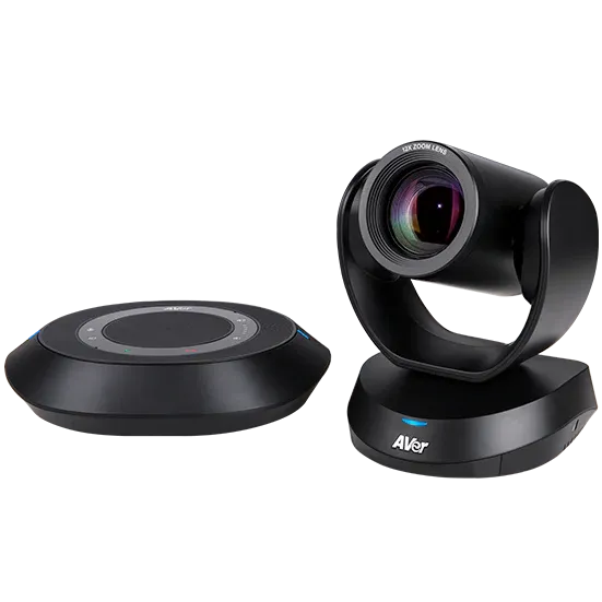 AVer VC520 Pro3 PTZ Camera &amp; Speakerphone System – 36X Zoom, HDMI/USB/IP, Smart AI Framing, Expansion Mic Support – 1080p Full HD Video