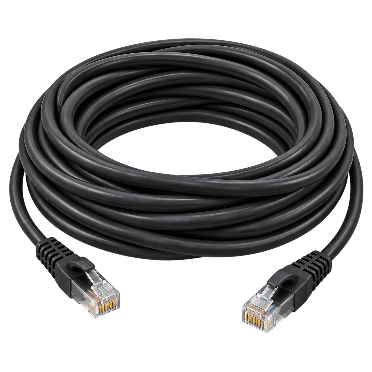 AICO Cat6 RJ45 Ethernet Patch Cord – 5m – Black