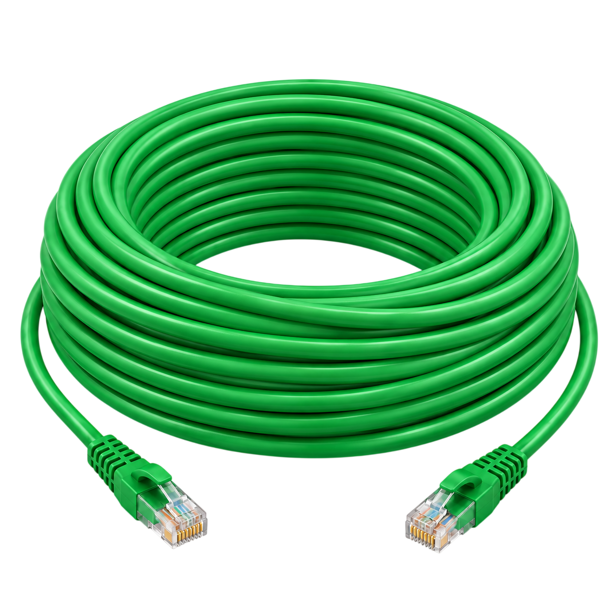 Cat6 RJ45 Ethernet Patch Cord – 15m – Green
