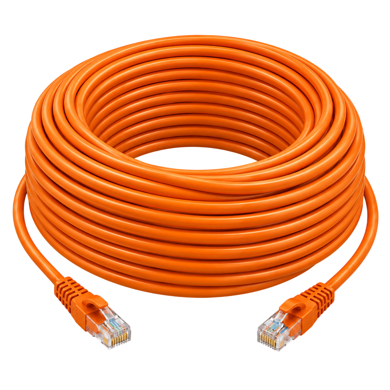 Cat6 RJ45 Ethernet Patch Cord – 25m – Orange