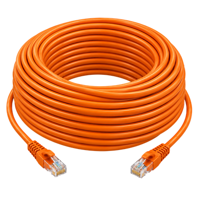 Cat6 RJ45 Ethernet Patch Cord – 25m – Orange