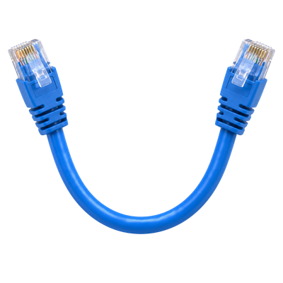 AICO Cat6+ RJ45 Ethernet Patch Cord – 0.2cm – Blue