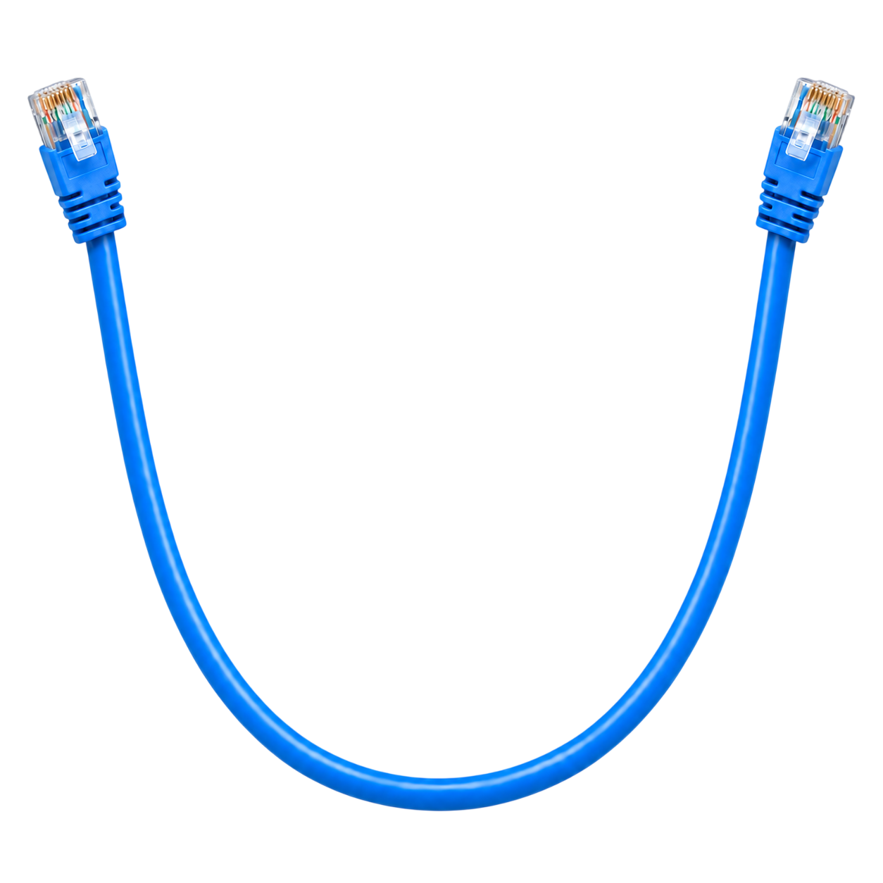 AICO Cat6+ RJ45 Ethernet Patch Cord – 0.5m – Blue