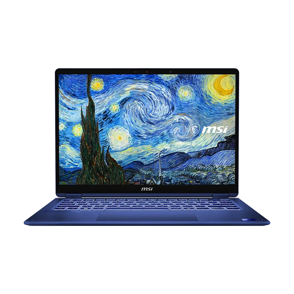 MSI Prestige 14 Flip AI+ Vincent van Gogh Edition, Intel Core Ultra X9-378H, RAM 32GB, SSD 1TB, Intel Arc Graphics, 14 FHD+ OLED 60Hz Touchscreen, Starry Night