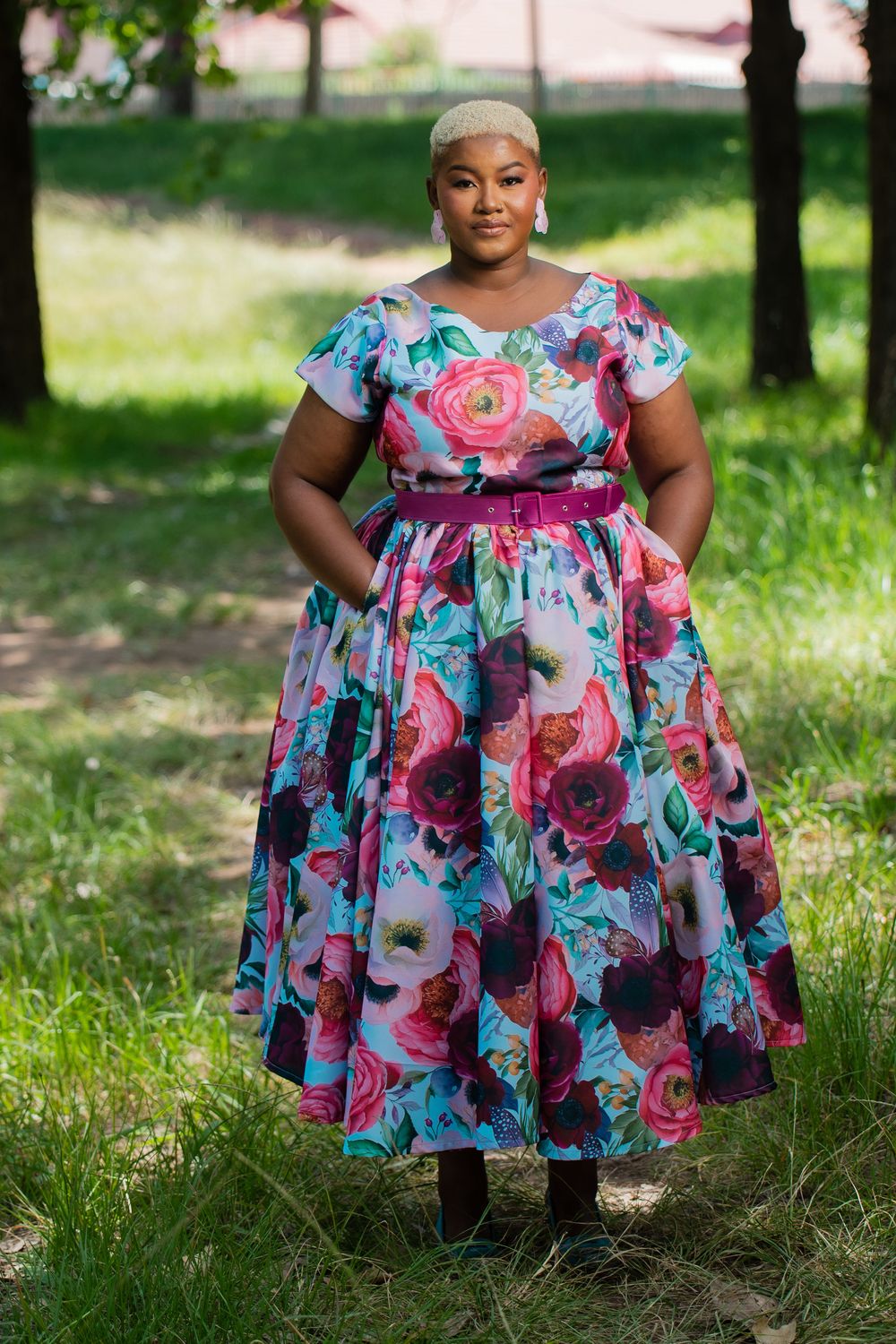 The Roselle Bloom Midi Dress