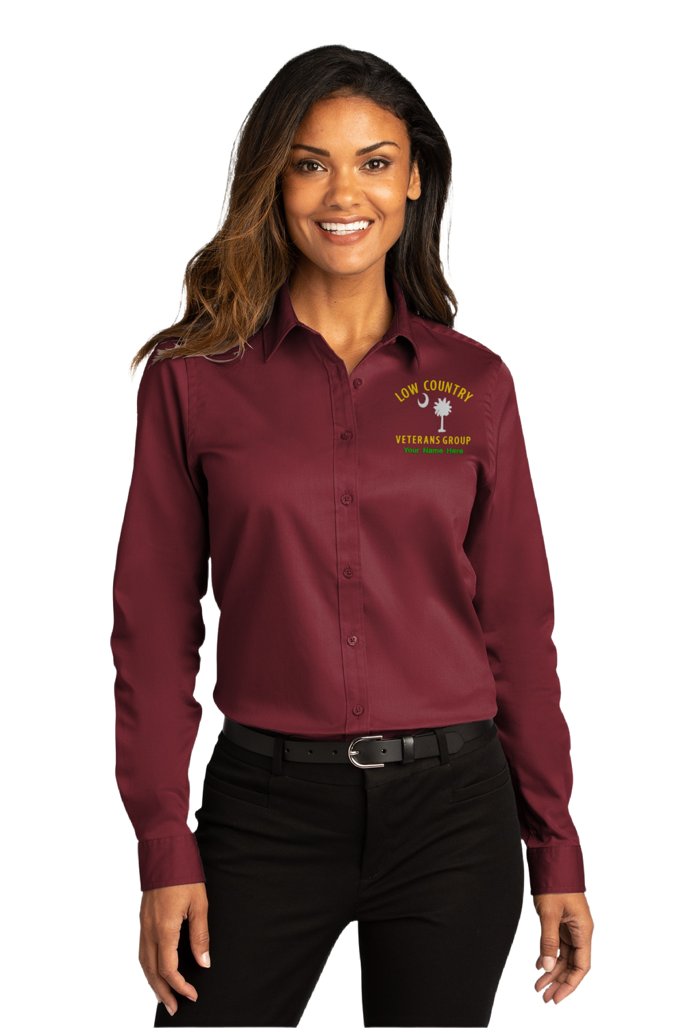 WOMEN'S VETERANS PRESENCE UNIFORM LONG SLEEVE SHIRT