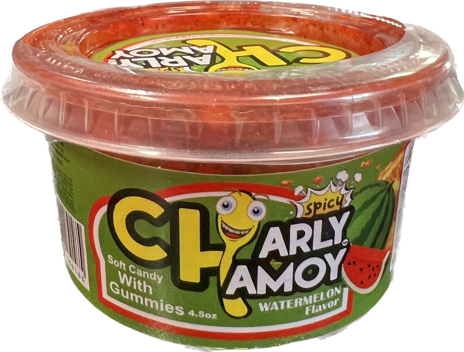 Charly Chamoy with gummies