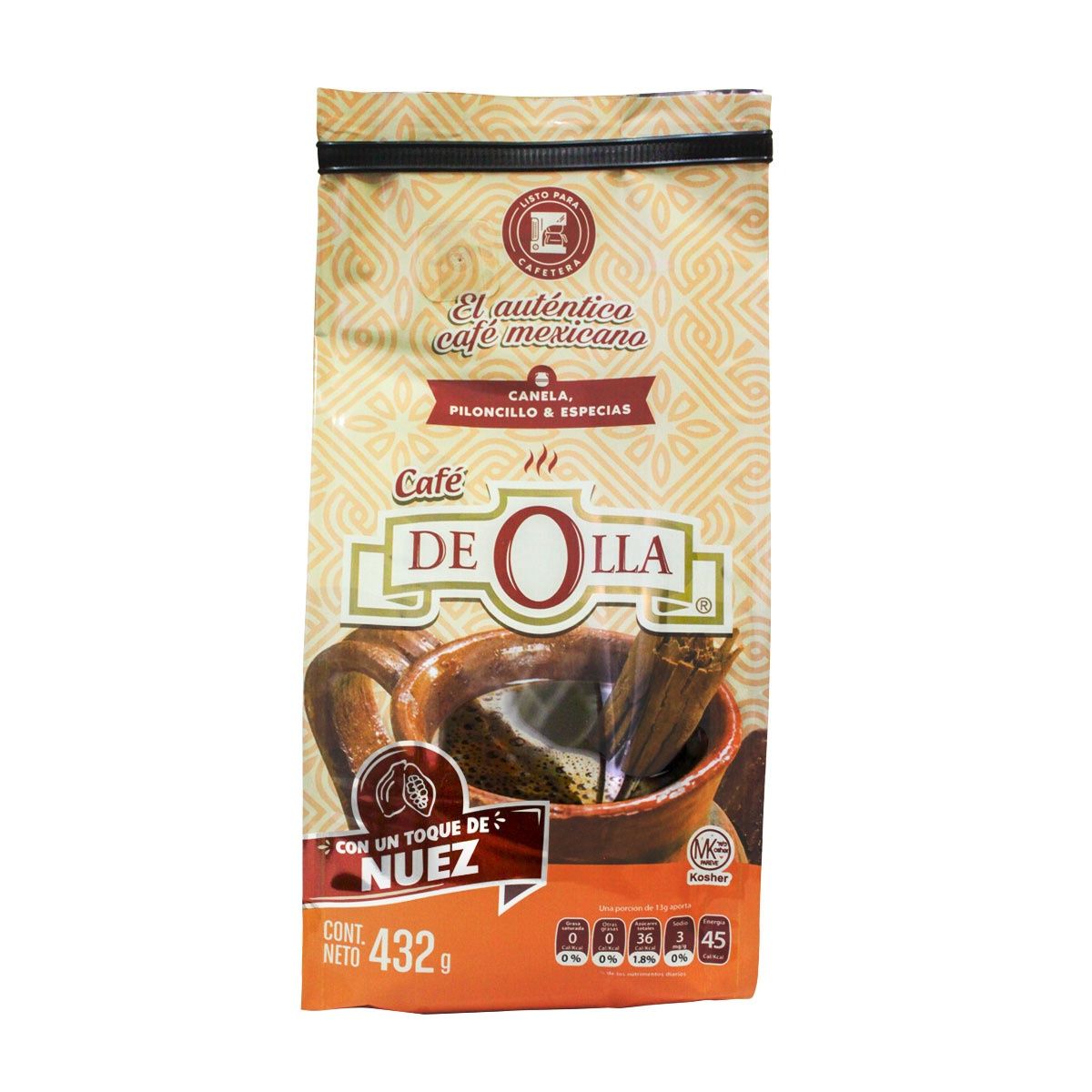 Cafe de Olla con un toque de Nuez