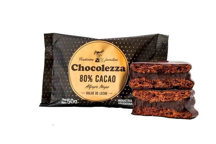 Alfajor 80% Cacao Chocolezza