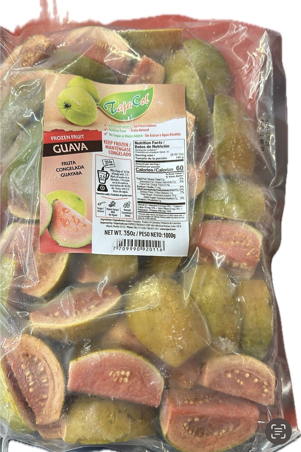 Frozen Guava Chunks TajaCol