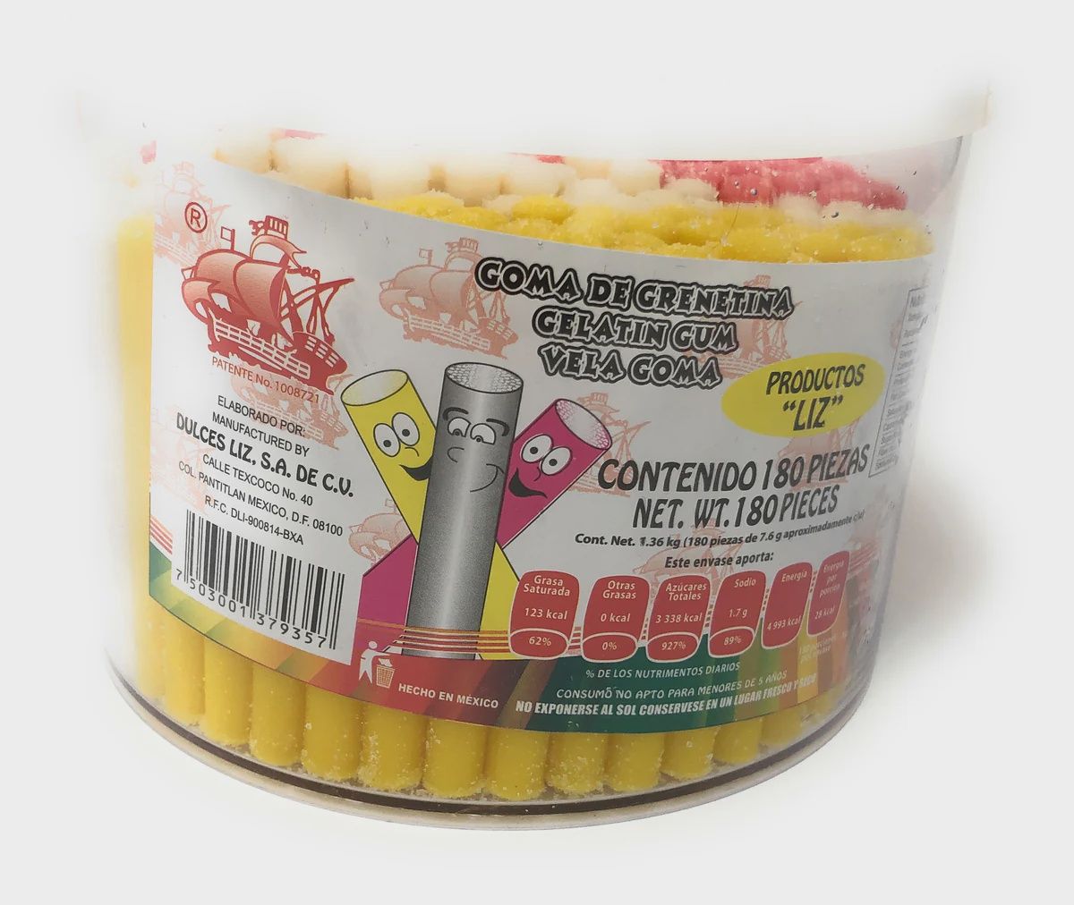 Gomita Vela de Leche