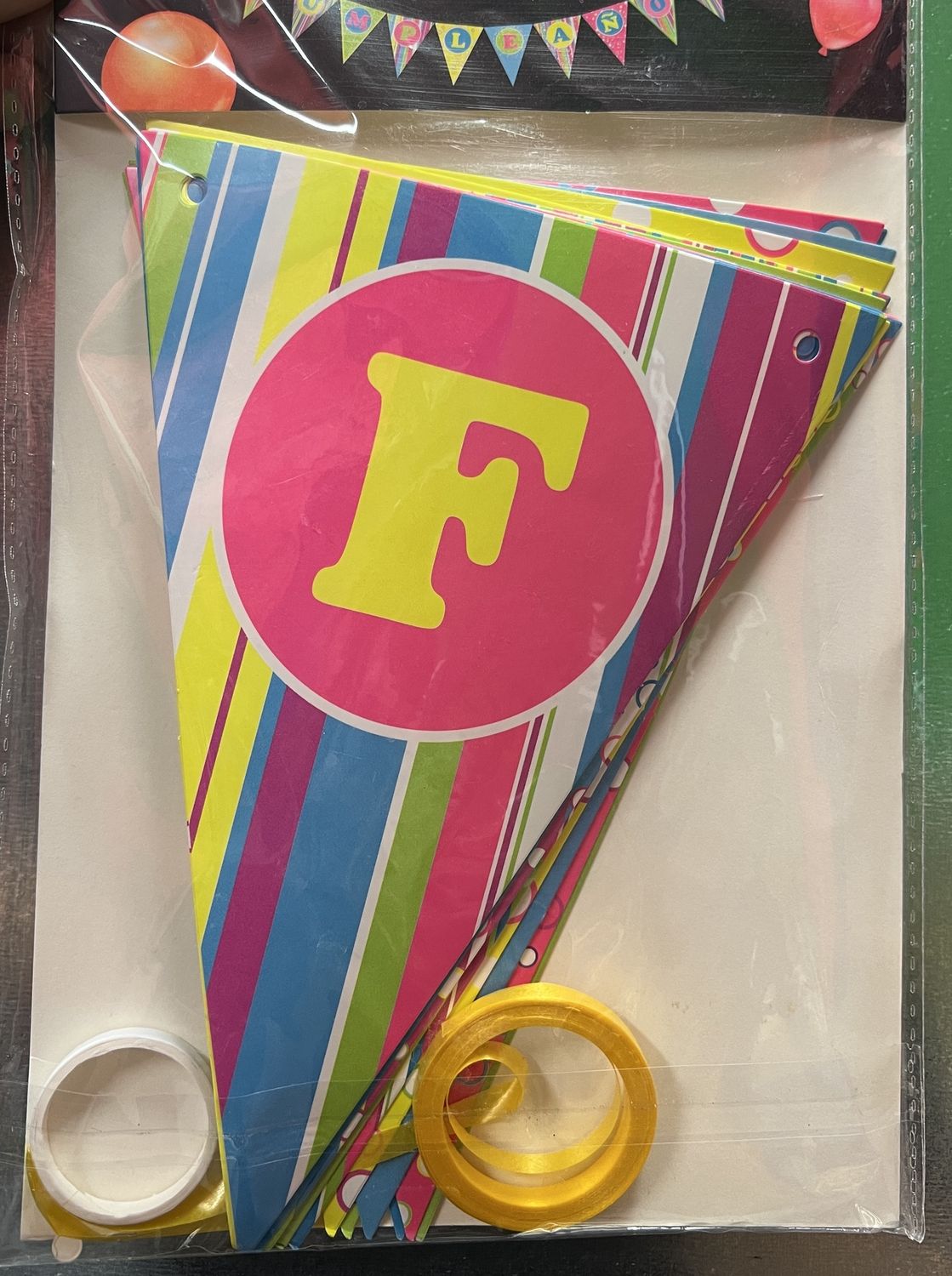 Neon Birthday Banner