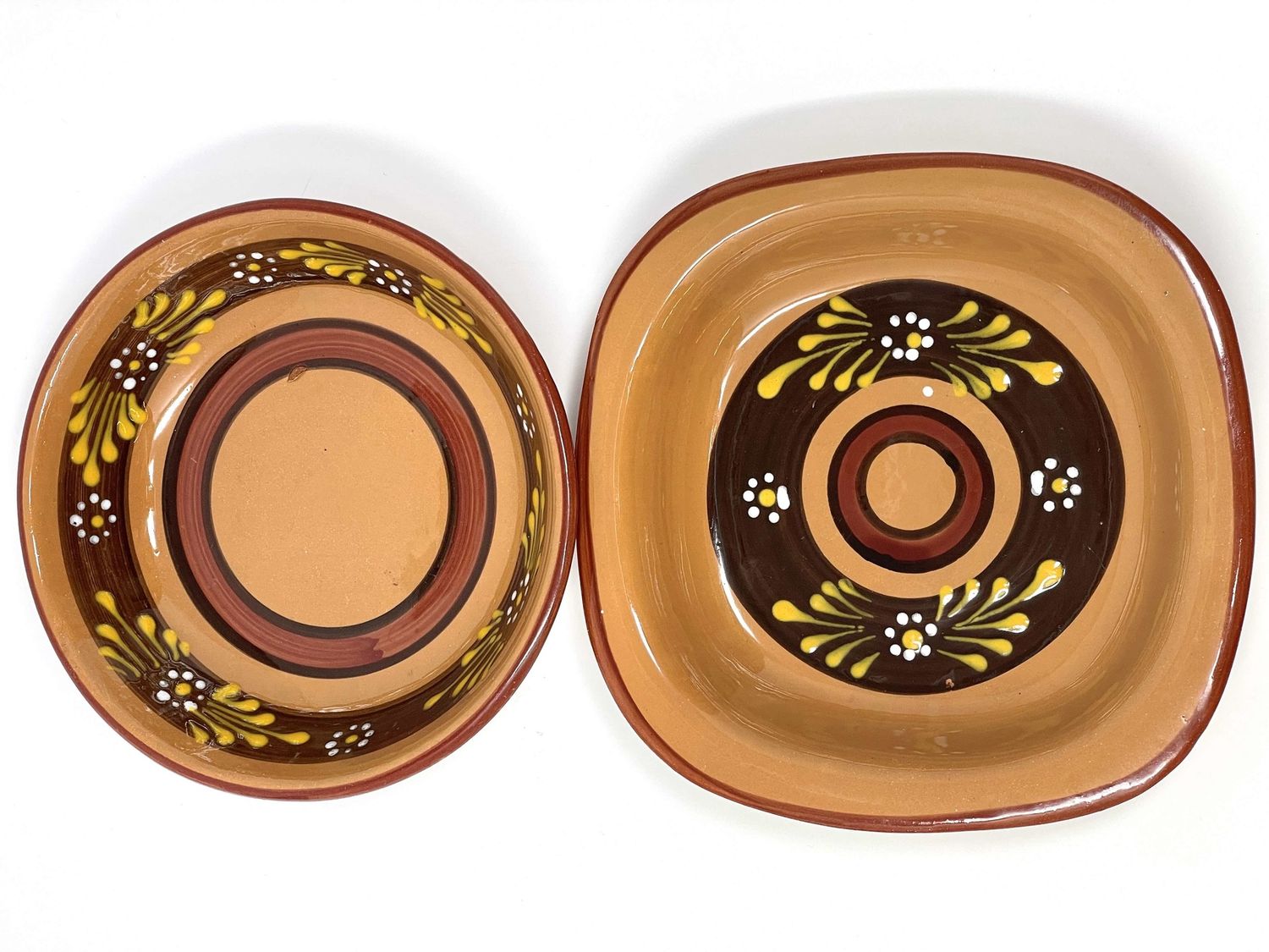 Sand Clay Plate With Decorations