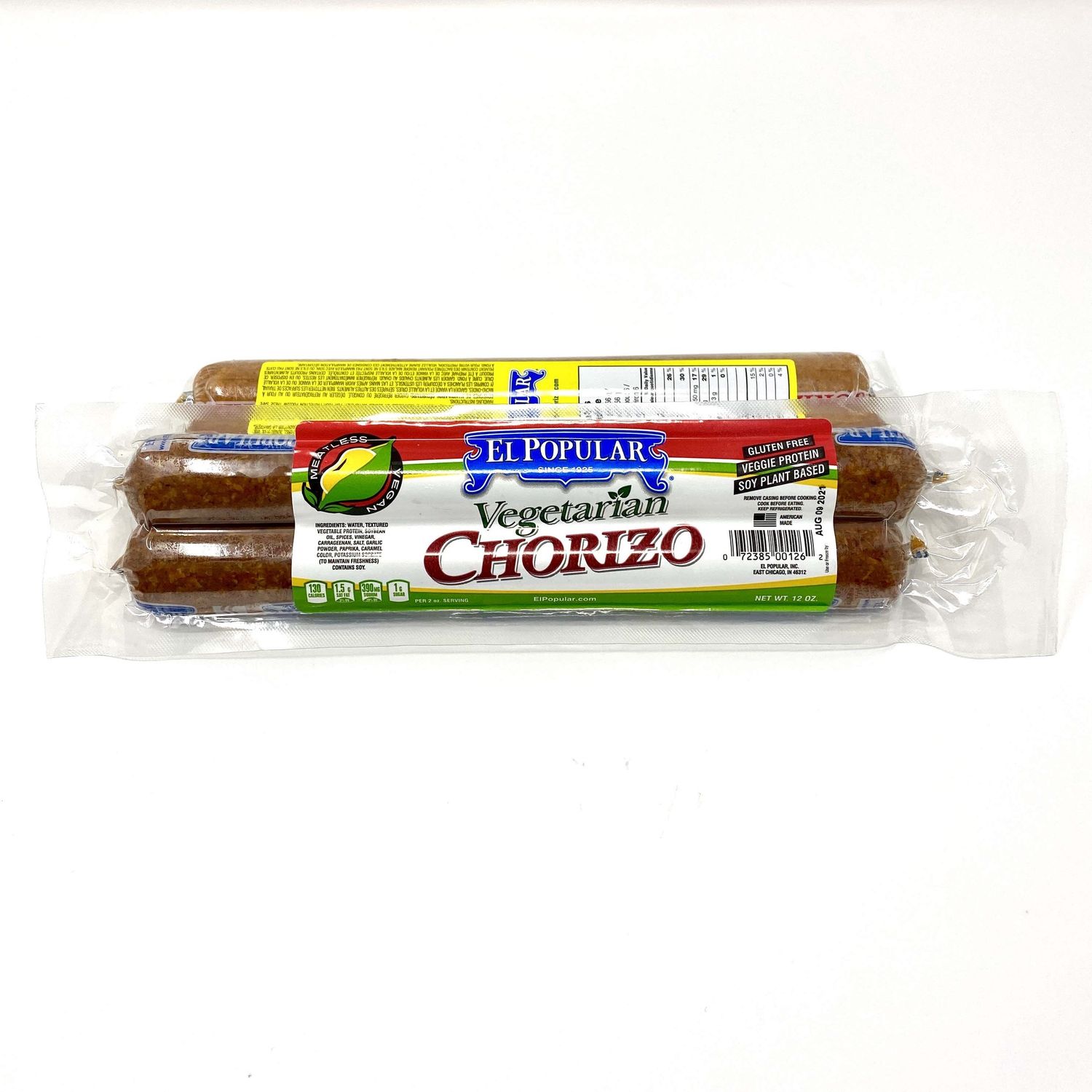 Chorizo Vegetariano El Popular